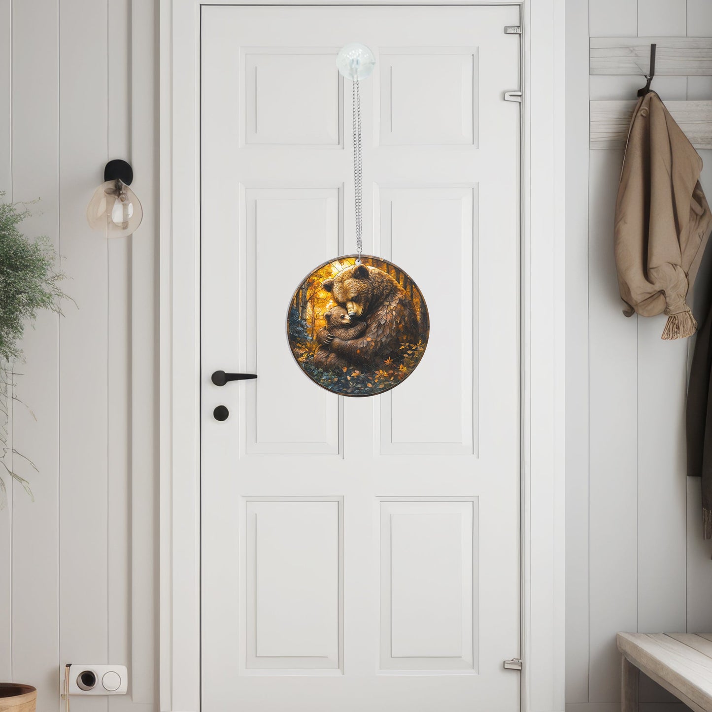 Mama Bear And Cub Mothers Day Acrylic Suncatcher Hanging TQN4873NGT