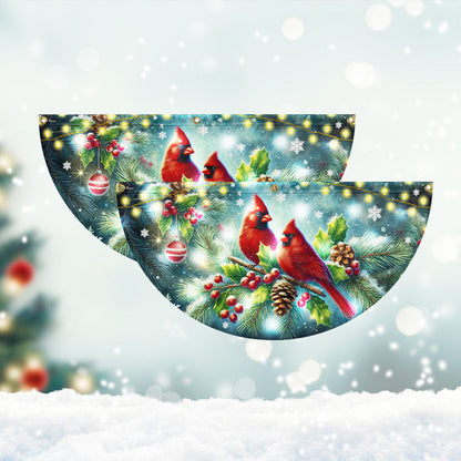 Cardinal Christmas Winter Red Bird Xmas Solar LED Fan Flag TQN4244SL
