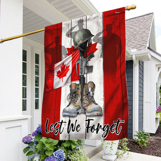 Canada Veteran Remembrance Day Lest We Forget Flag MLN4223F