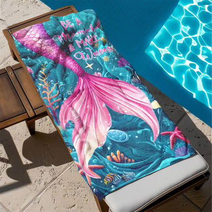 Be A Mermaid Make Waves Beach Towel LHB98NGT