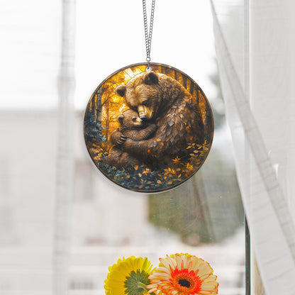 Mama Bear And Cub Mothers Day Acrylic Suncatcher Hanging TQN4873NGT