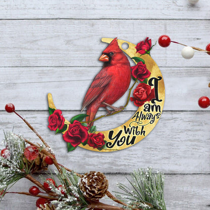 Cardinal Memorial Ornament, Sympathy Christmas Gift, I am Always With You, Memorial Gifts For The Loss Of A Loved One, Family Tree Memorial Ornament, Christmas Decorations Ornament THB3570O