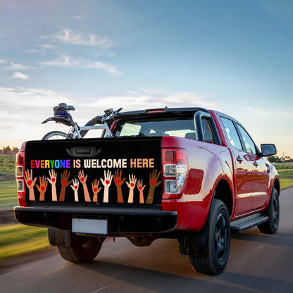 Teacher Idaho Everyone Is Welcome Here Truck Tailgate Decal Sticker Wrap TQN5118TNB