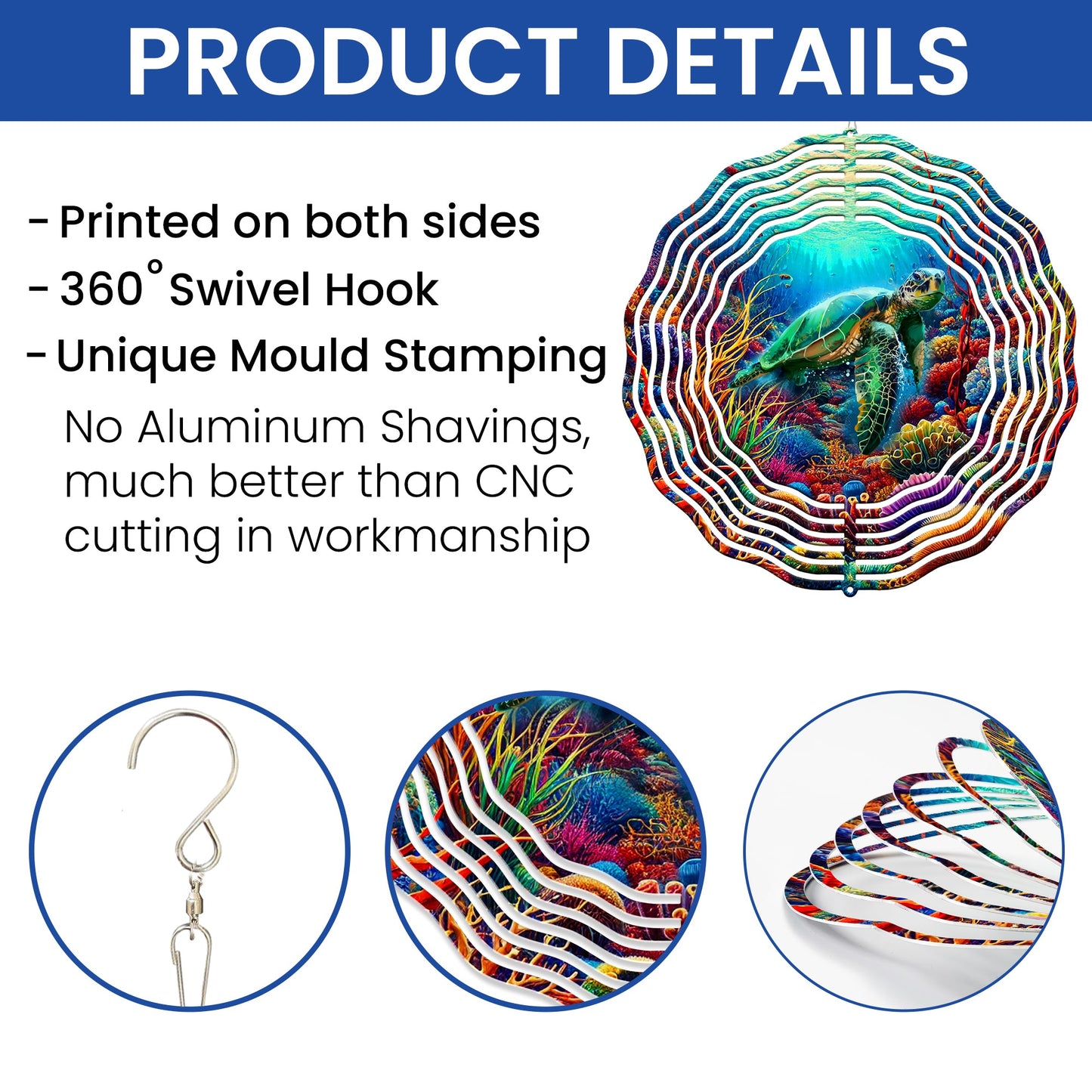 Sea Turtle Wind Spinner MLN5284PMN