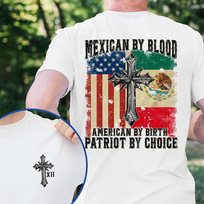 Mexican By Blood T-Shirt American Mexico T-Shirt VTM1027HVN