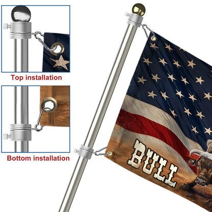 Bull Riding Grommet Flag LHA1749GF