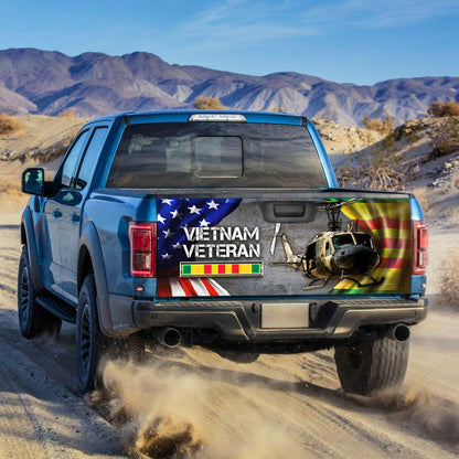 Huey Helicopter Vietnam War Memorial Truck Tailgate Decal Sticker Wrap DBD2687F